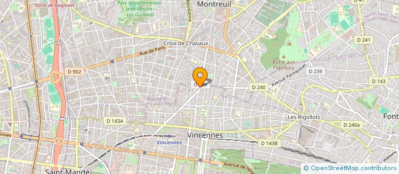 localisation de l'entreprise TEDESCO-GUILLOT à VINCENNES
