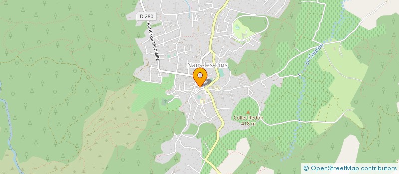 localisation de l'entreprise TEDESCO IMMOBILIER à NANS-LES-PINS