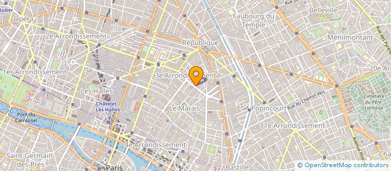 localisation de l'entreprise TEDEVE à PARIS