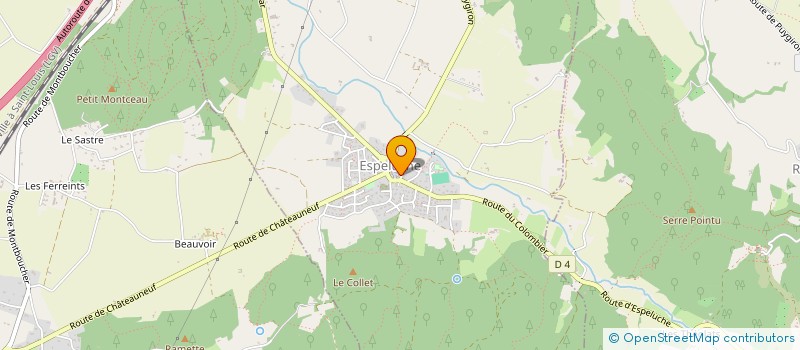 localisation de l'entreprise TEDI0726  ESPELUCHE