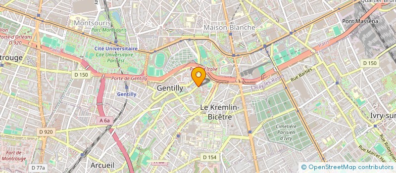 localisation de l'entreprise TEDLOUT TAXI  GENTILLY