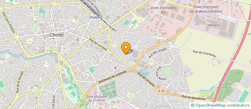 localisation de l'entreprise TEDMEL à CHOLET