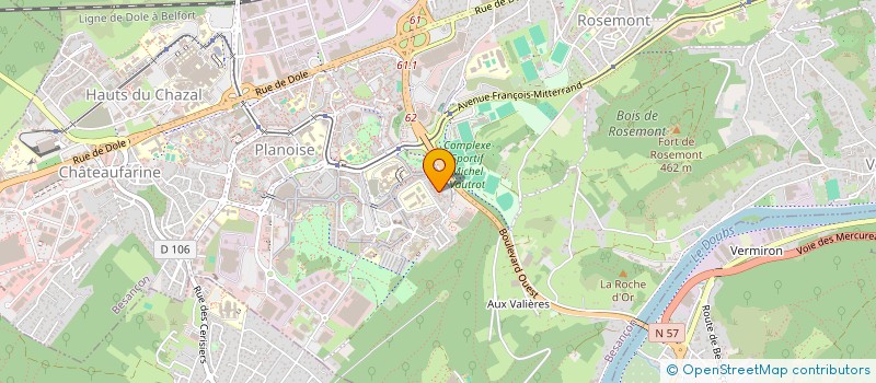 localisation de l'entreprise TEDOTEL à BESANCON