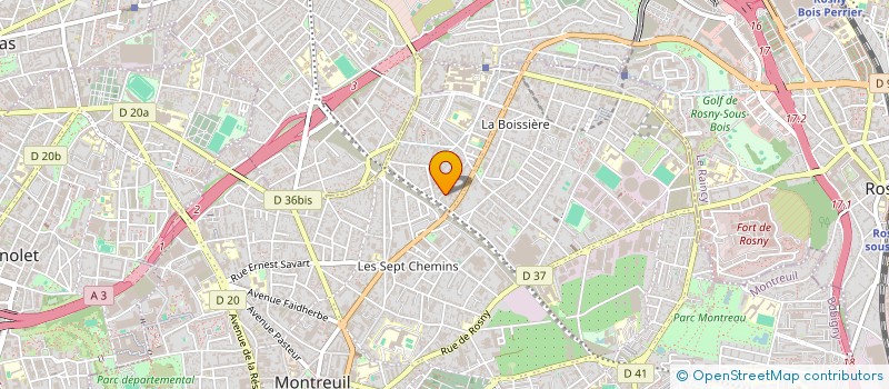 localisation de l'entreprise TEDY BATIMENT à MONTREUIL