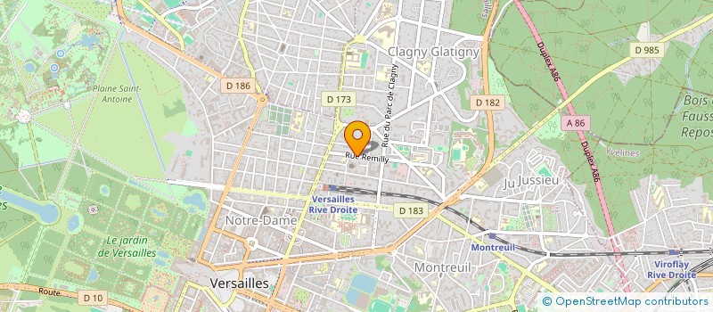 localisation de l'entreprise TEDYMO à VERSAILLES