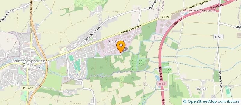 localisation de l'entreprise TEE  SAINT-SYMPHORIEN-D OZON