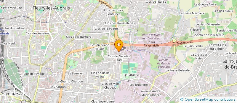 localisation de l'entreprise TEE GOLF à ORLEANS