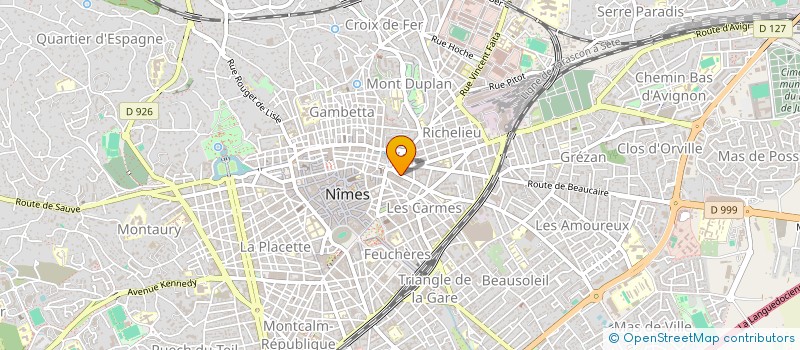 localisation de l'entreprise TEE SHIRT SERVICE à NIMES