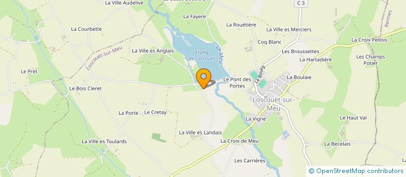 localisation de l'entreprise TEE.TOWN  LOSCOUET-SUR-MEU