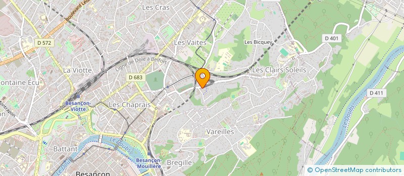 localisation de l'entreprise TEEKERS à BESANCON