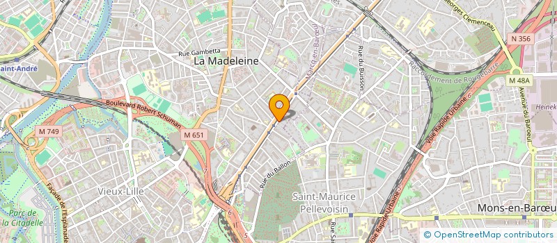 localisation de l'entreprise TEEMU à LA MADELEINE