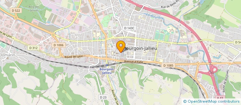 localisation de l'entreprise TEEN  BOURGOIN-JALLIEU
