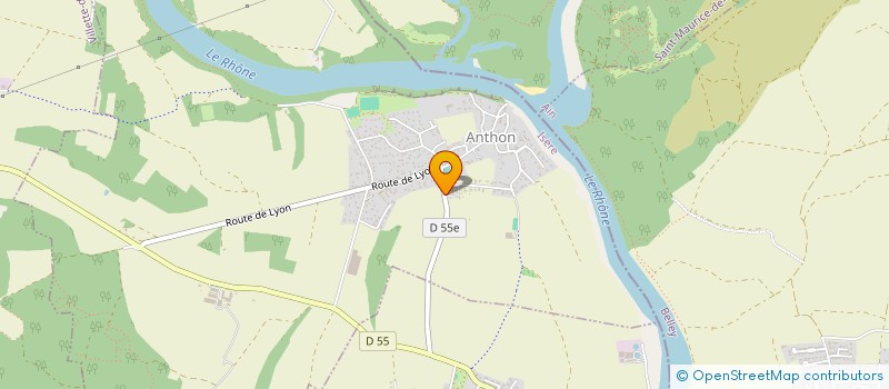 localisation de l'entreprise TEENAGER S à ANTHON