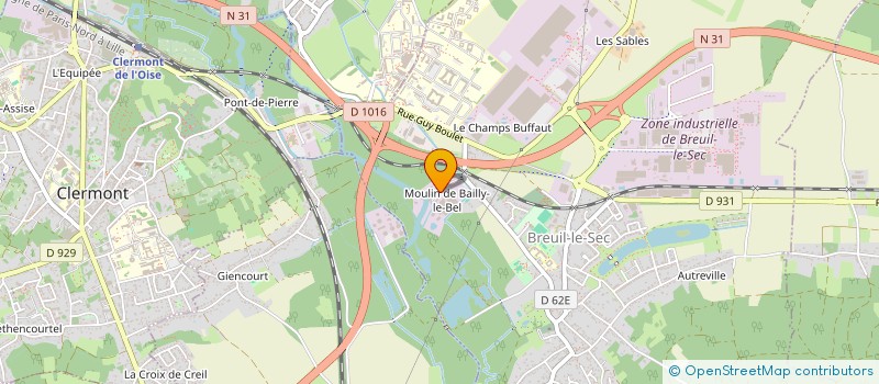 localisation de l'entreprise TEEPI ETANCHEITE à BREUIL-LE-SEC
