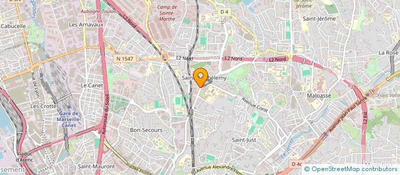 localisation de l'entreprise TEEXAL à MARSEILLE