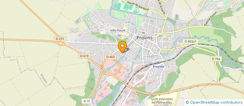 localisation de l'entreprise TEF  PROVINS