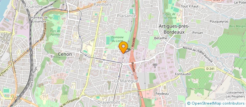 localisation de l'entreprise TEF HABITAT  CENON
