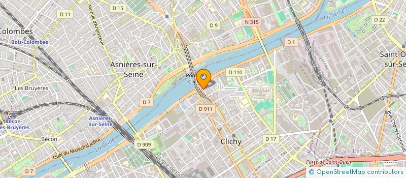 localisation de l'entreprise TEFA à CLICHY