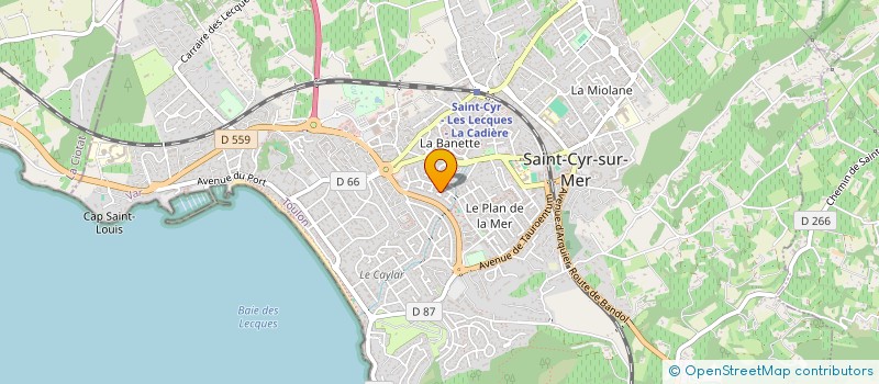 localisation de l'entreprise TEFFYLOU à SAINT-CYR-SUR-MER