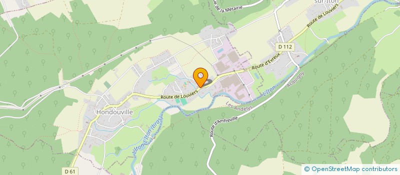 localisation de l'entreprise TEFI 27 à HONDOUVILLE