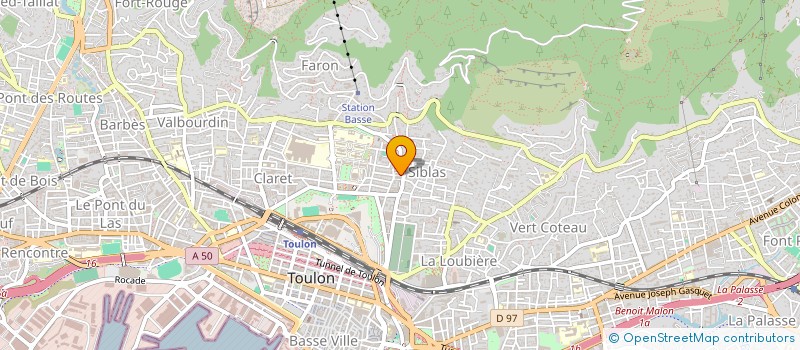 localisation de l'entreprise TEG  TOULON