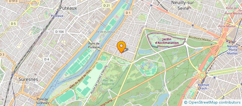localisation de l'entreprise TEGERNSEE à NEUILLY-SUR-SEINE