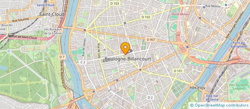localisation de l'entreprise TEGMEN à BOULOGNE-BILLANCOURT