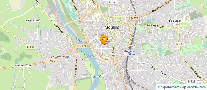 localisation de l'entreprise TEHA, SOCIETE DE COORDINATION à MOULINS