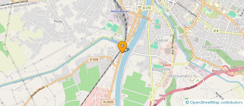 localisation de l'entreprise TEHANA  MONTAUBAN