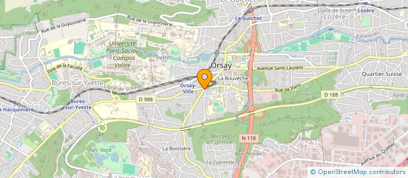 localisation de l'entreprise TEHELAR AUTOS LOCATION à ORSAY