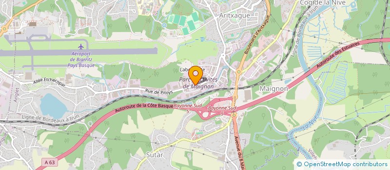 localisation de l'entreprise TEHOS  ANGLET