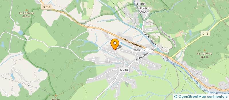 localisation de l'entreprise TEHS  CHALONVILLARS