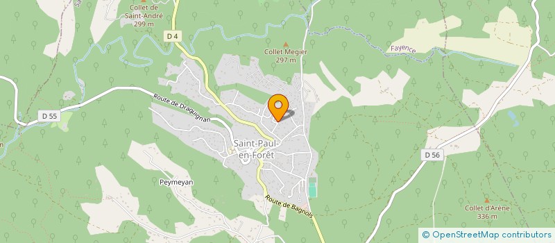 localisation de l'entreprise TEI HIVA à SAINT-PAUL-EN-FORET