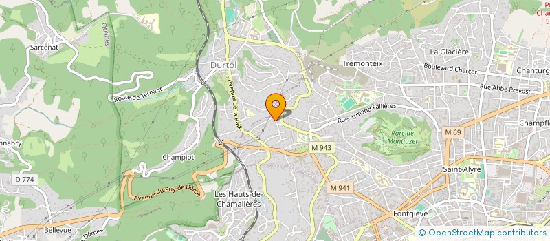 localisation de l'entreprise TEICH&CO  CLERMONT-FERRAND