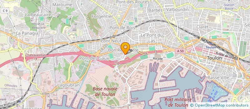 localisation de l'entreprise TEIE  TOULON