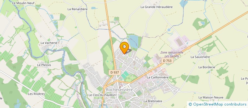 localisation de l'entreprise TEIGNE-GUILLET  ROCHESERVIERE