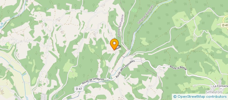 localisation de l'entreprise TEILHAX FAMILY  SAINTE-NATHALENE