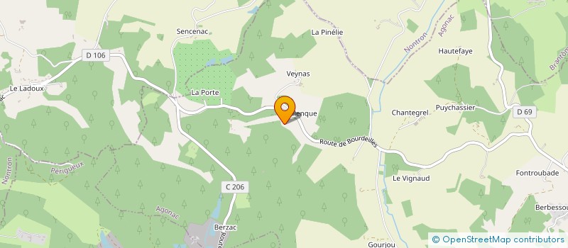 localisation de l'entreprise TEILLET à CHATEAU-L EVEQUE