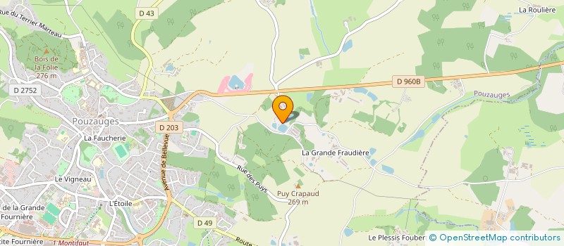 localisation de l'entreprise TEILLET-BLANCHARD à POUZAUGES
