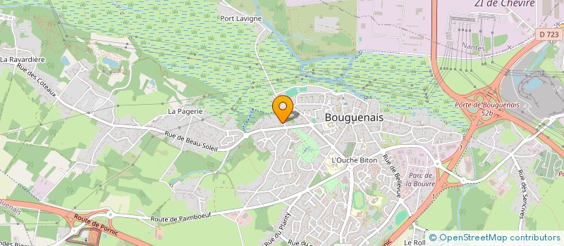 localisation de l'entreprise TEILLET EUROPE à BOUGUENAIS