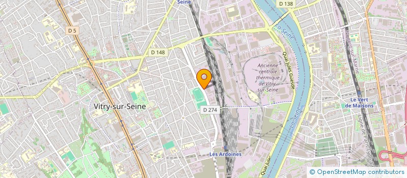 localisation de l'entreprise TEILLOT FRERES à VITRY-SUR-SEINE