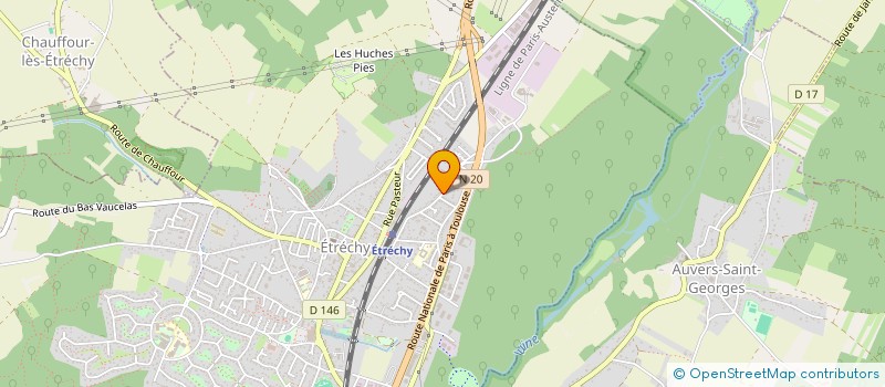 localisation de l'entreprise TEINT BLANCH ETRECHY à ETRECHY