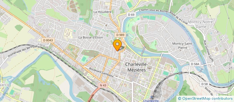 localisation de l'entreprise TEINTA 7 à CHARLEVILLE-MEZIERES