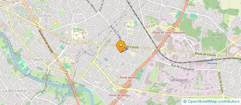 localisation de l'entreprise TEINTES APPLIQUEES  VERTOU