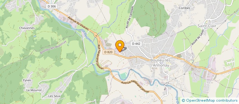 localisation de l'entreprise TEINTURE DES CEDRES à BOULIEU-LES-ANNONAY