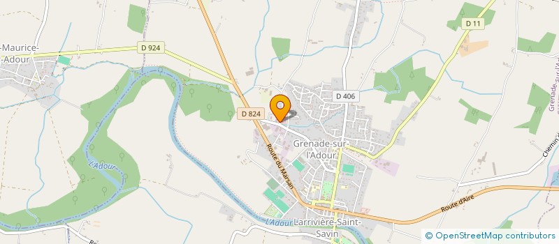 localisation de l'entreprise TEINTURERIE BLANCHISSERIE DECAP à GRENADE-SUR-L'ADOUR