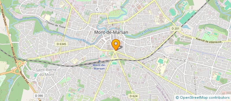 localisation de l'entreprise TEINTURERIE CLAVE  MONT-DE-MARSAN