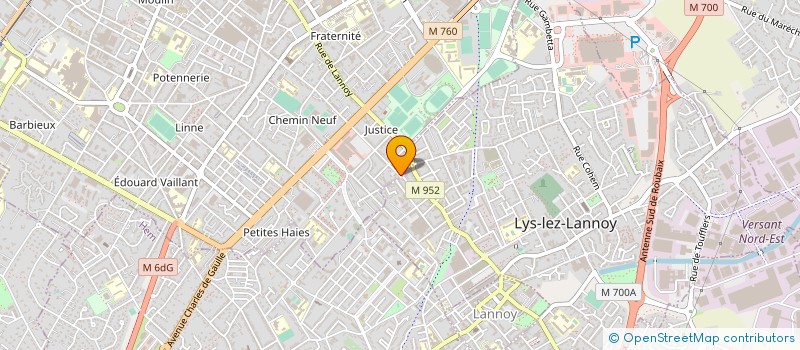 localisation de l'entreprise TEINTURERIE DE LA JUSTICE à ROUBAIX