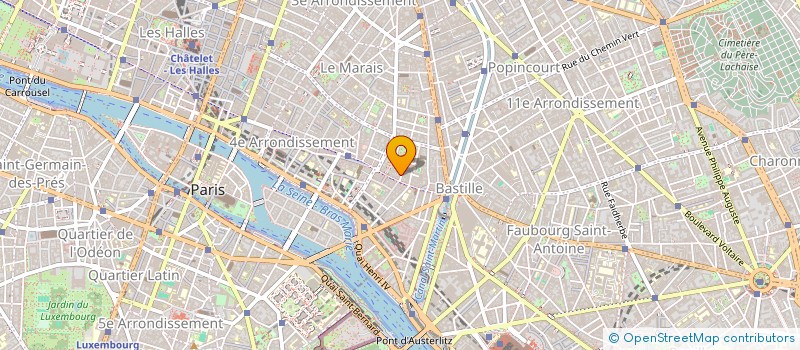 localisation de l'entreprise TEINTURERIE DES VOSGES à PARIS
