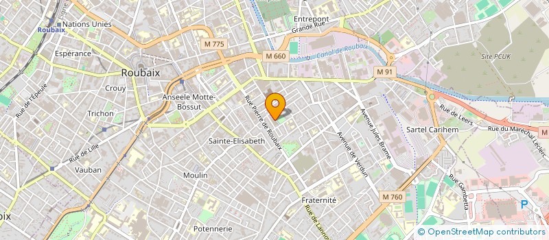 localisation de l'entreprise TEINTURERIE DU PILE SARL  ROUBAIX